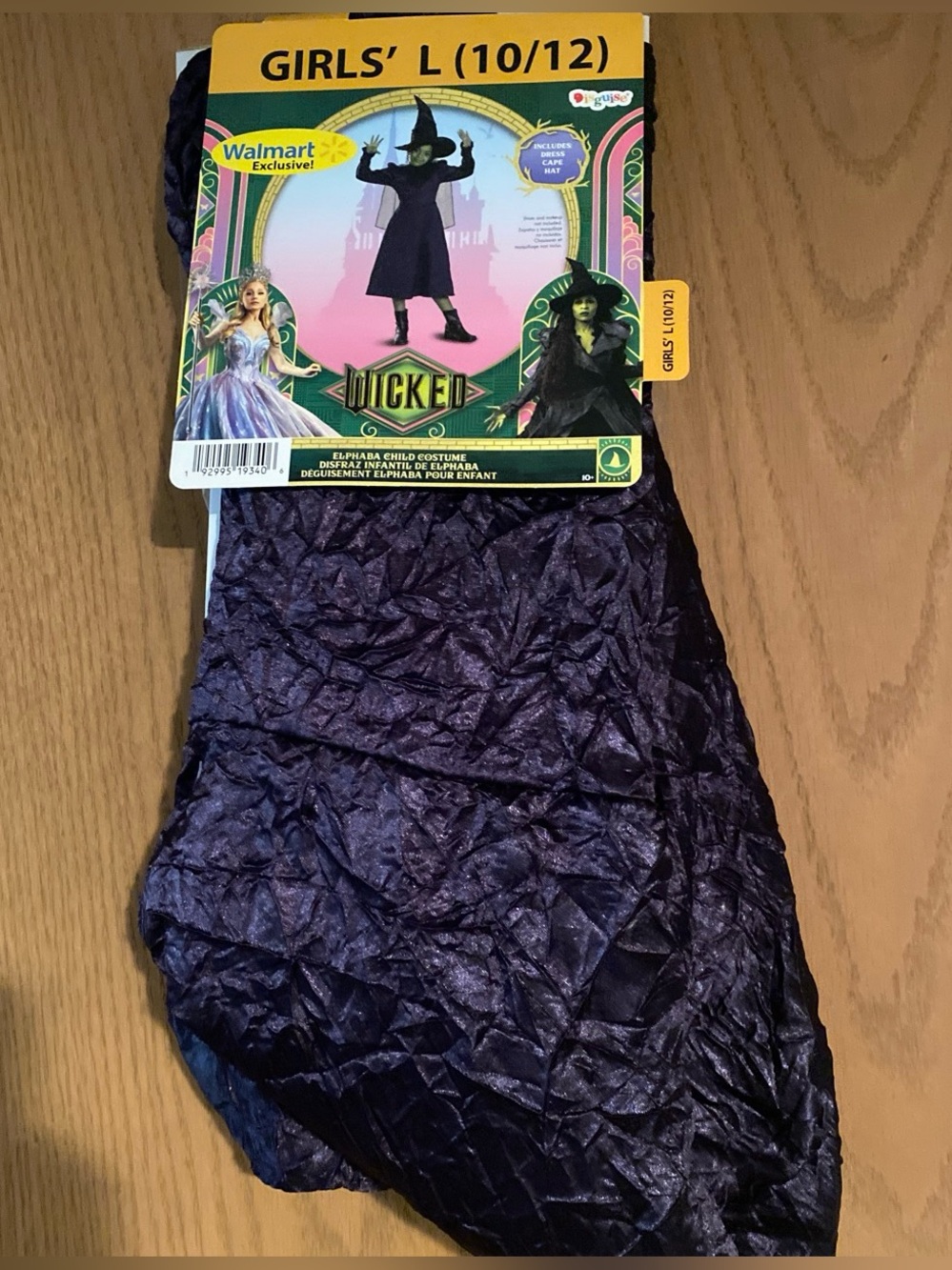 Wicked Girls' Deluxe Elphaba Halloween costume (Girls' L 10/12)